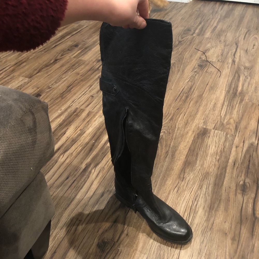 Steve Madden over the knee leather boots